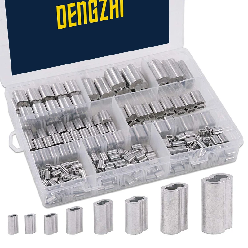 

Набор алюминиевых зажимов для тросов 315 шт.