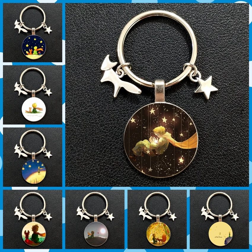 2020 2022 Маленький принц и лиса роза логотип стеклянный кабошон кулон брелок