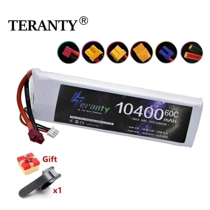 

7.4V 10400mAh 2S 60C LiPo Battery For RC Quadcopter Helicopter Car Boat Drones Spare Parts With T TRX XT60 XT90 Plug 2S Battery