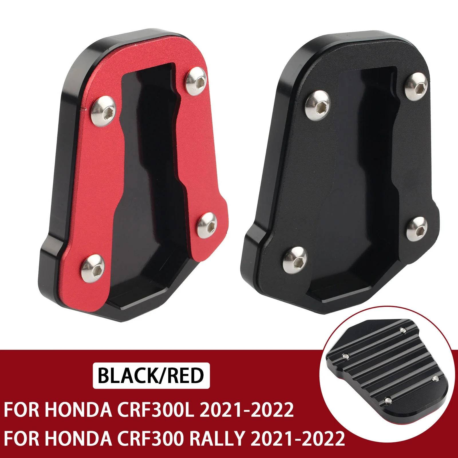 

Kickstand Enlarge Plate Pad fit for HONDA CRF300L CRF300 Rally 2021-2022