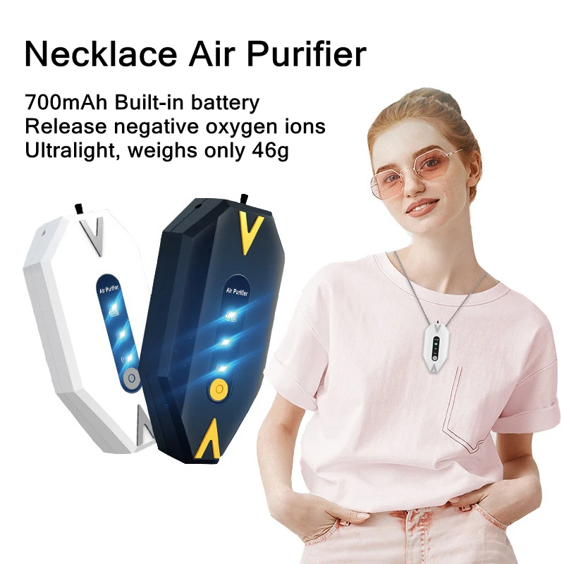 

Generator Lon Formaldehyde Purifier Air Necklace Air Eliminate Smog Rechargeable Cleaner Mini Portable Type Lonizer Negative