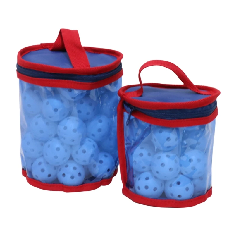 

PU Golf Tees Holder Container Golf Storage Bag Pouch Zipper Closure with Handle