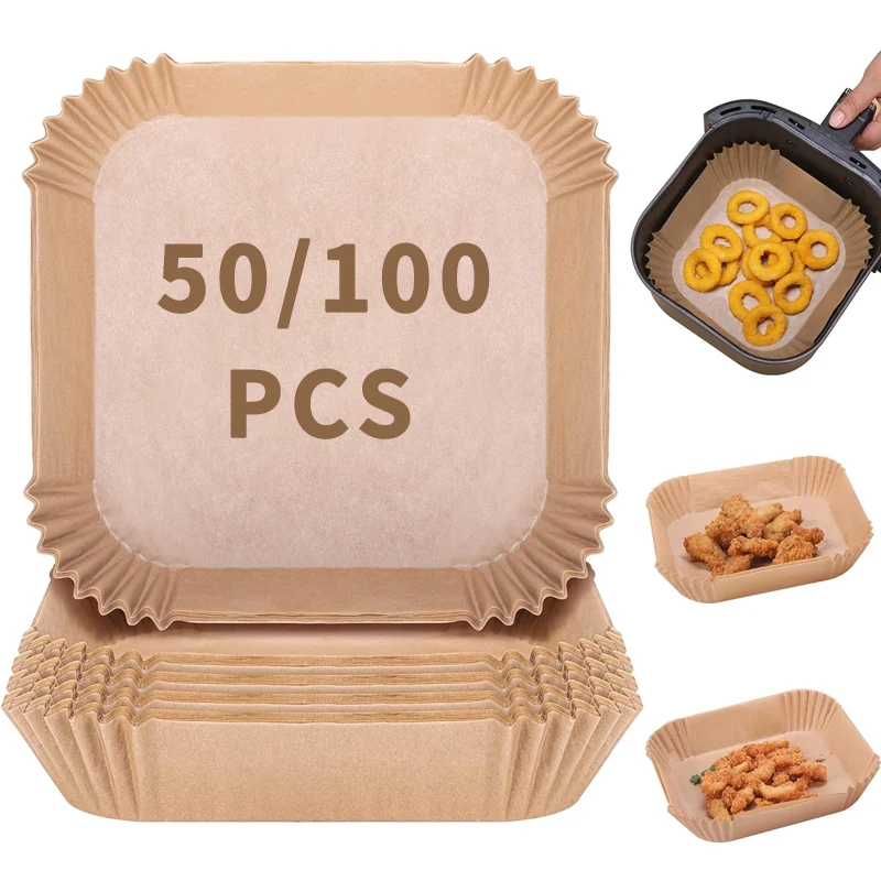 50/100 Шт. Специальная Маслопоглощающая Бумага Для Фритюрницы Выпечки С