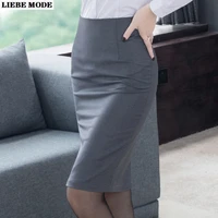 womens bodycon skirt work office fashion women knee length ol wrap hip pencil skirts black white green red apricot 4xl