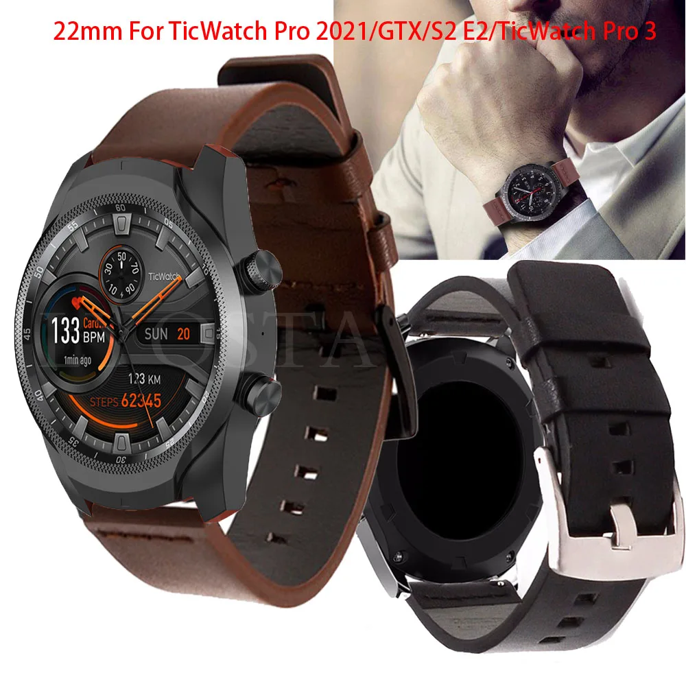 

Ремешок из телячьей кожи для наручных часов, мягкий браслет для Huawei Watch Gt2 pro 46/Magic GT/Honor Magic 1/2, 22 мм