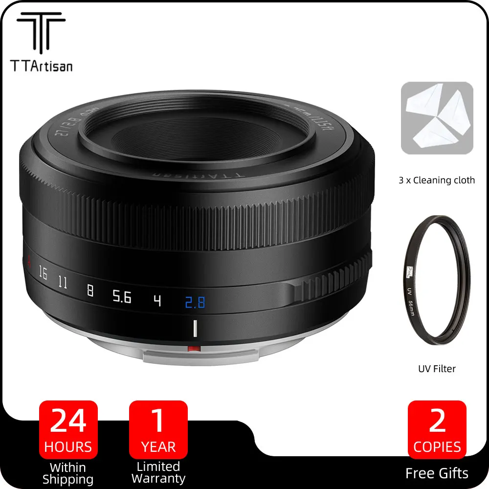 

TTArtisan 27mm F2.8 APS-C Auto Focus Portrait Camera Lens for Sony E-mount Lente A6600 A6500 NEX-5 NEX-3N A9 A7 A7R A7S A7SIII