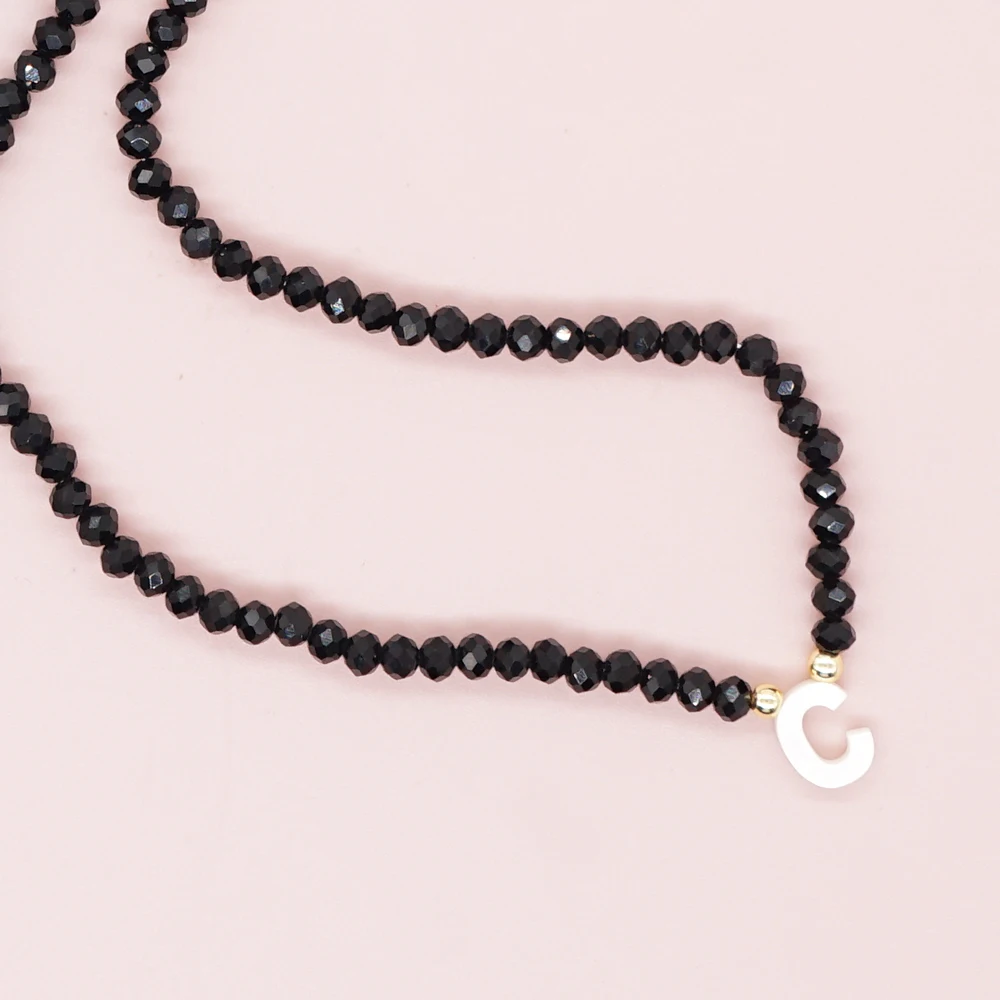 Go2Boho ожерелье из бисера с кристаллами под заказ искусственные знаки 26 букв сделай