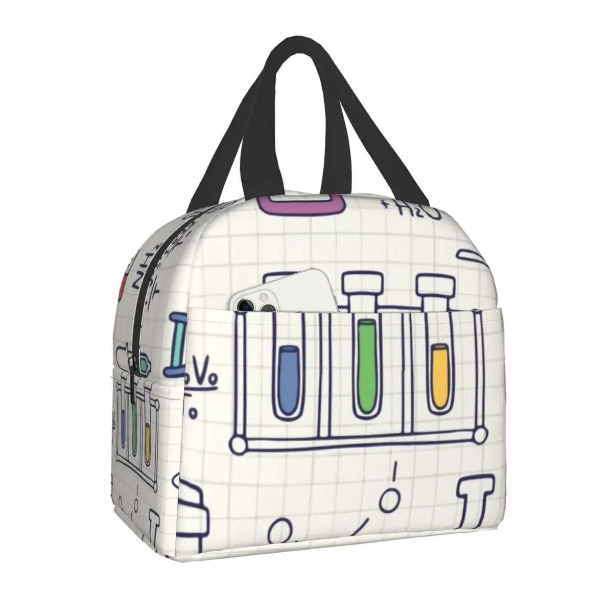 

Удивительная химическая изолированная сумка для ланча для работы в школе, для науки, математики, физики, биологии, портативная термоохлажда...