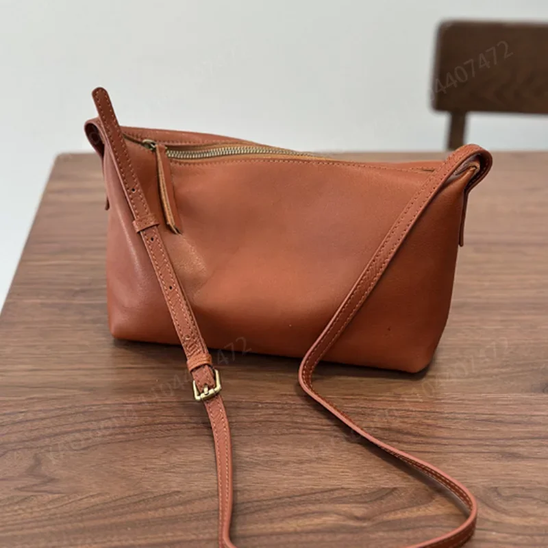 Yao Dong 2025 трендовая кожаная маленькая сумка через плечо из воловьей кожи Baotou