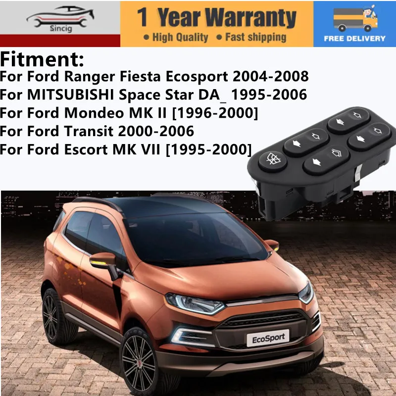 Главный переключатель мощности кнопка управления подъемником для Ford Ranger Fiesta
