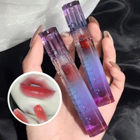 9 color dreamy purple glass rippling mirror lip glaze honey gray pink white lip water light feeling lip oil care natural