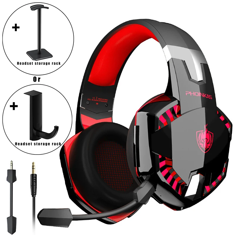 

G2000 Professional Gaming Headset Bluetooth Headphone 7.1 Surround Stereo With MIC Dual Mode Noise Reduction Gamer Headset