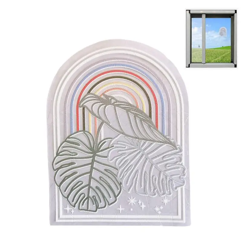 

Glass Stickers Anti-Collision Rainbow Window Decals Window Clings To Save Birds From Window Collisions Non-Adhesive Window