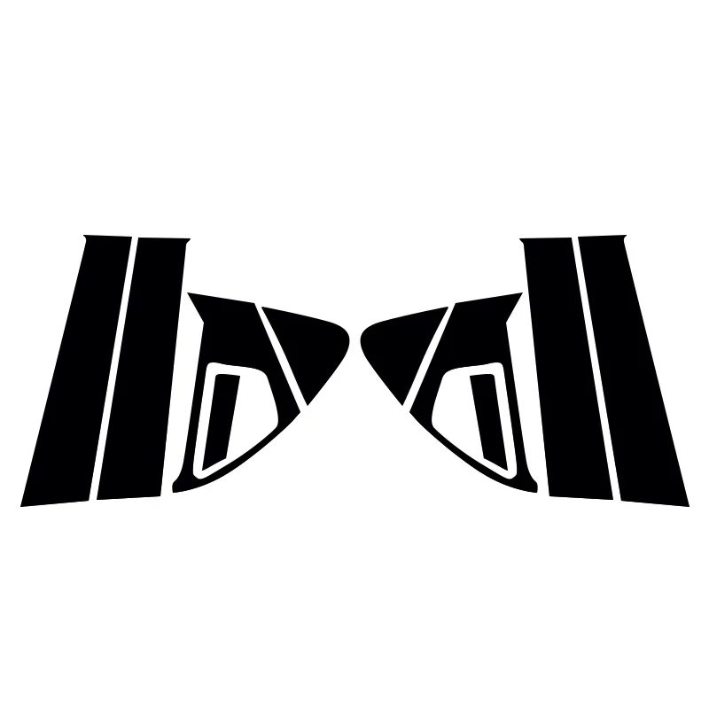 

10 шт. автомобильные оконные стойки, дверные накладки, наклейки для Nissan Juke 2011 2012 2013 2014 2015 2016 2017, авто внешняя наклейка