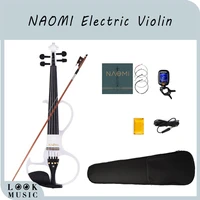 student fiddle full size 44 electric violin bow caserosinbridgecablestringstuner silent violin effect pedal use violin