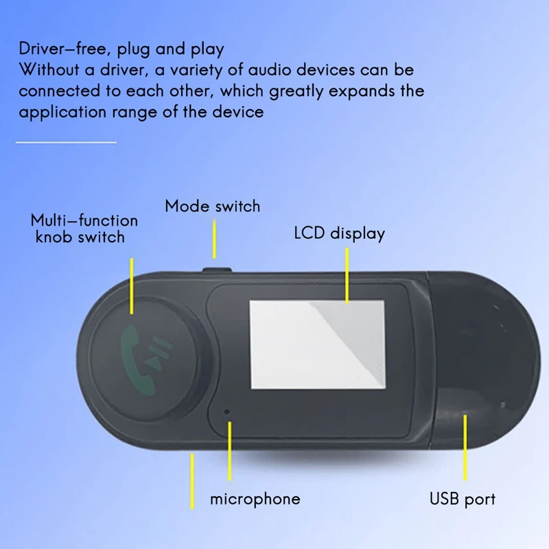 FULL-LCD с экраном USB Bluetooth аудио приемник передатчик ТВ компьютер |