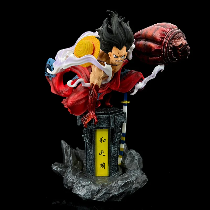 

30cm Anime One Piece Wano Country Monkey D Luffy Gear Fourth Snake Man Manga Statue Pvc Action Figure Collectible Model Toy Gift