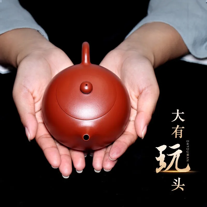 

Zanghutianxia фиолетовый глиняный горшок Исин ручной работы сырая руда Dahongpao чайный легкий элемент маленький чайник маленький объем Xi Shi чайный го...