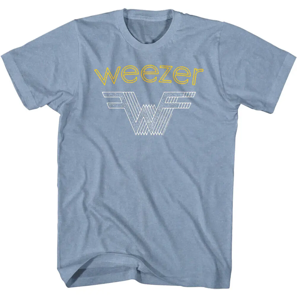 Мужская футболка Weezer с 3D логотипом Blue альбома Альтернативная рок-группа мощности