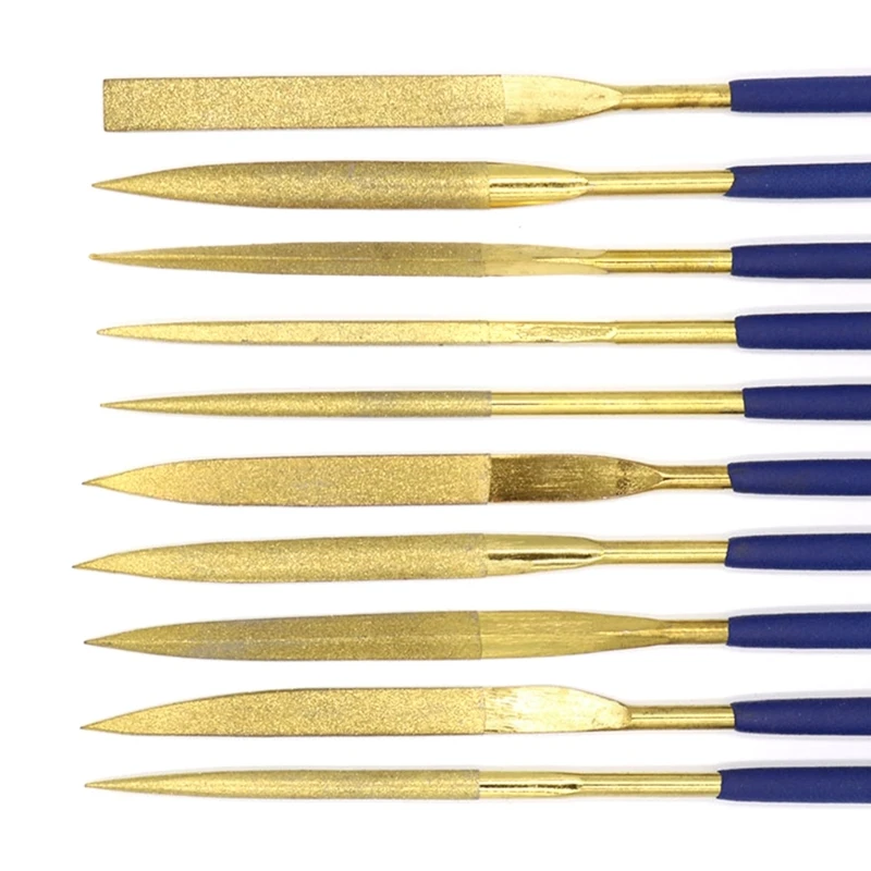 Высококачественный набор из 10 алмазных напильников для точной работы подходит