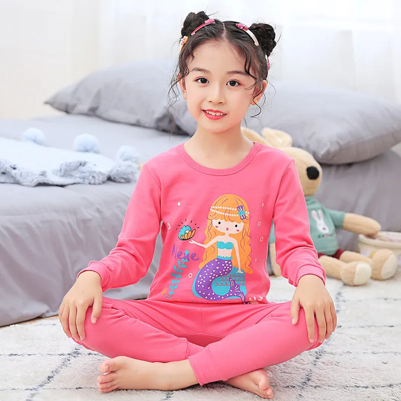 Autumn Girl Boys Pajamas Sets Children's Clothing Suit Tops+Pants Sleepwear Cotton Cartoon Totoro Pyjamas Kids Pijamas Nightwear | Детская