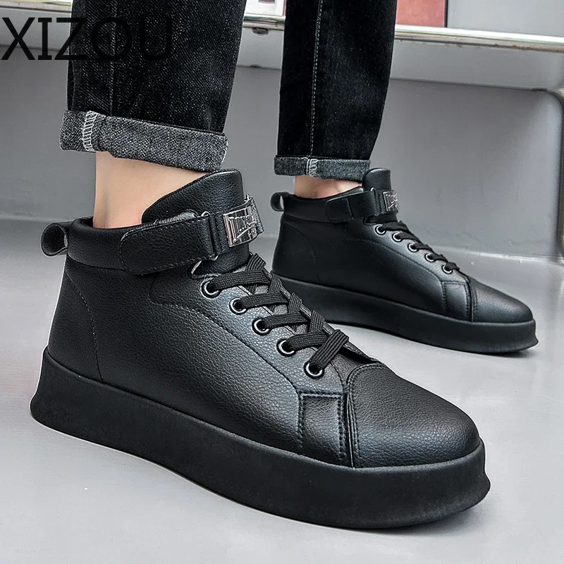 Мужская повседневная обувь Кроссовки для мужчин Высокие кеды спортивная на