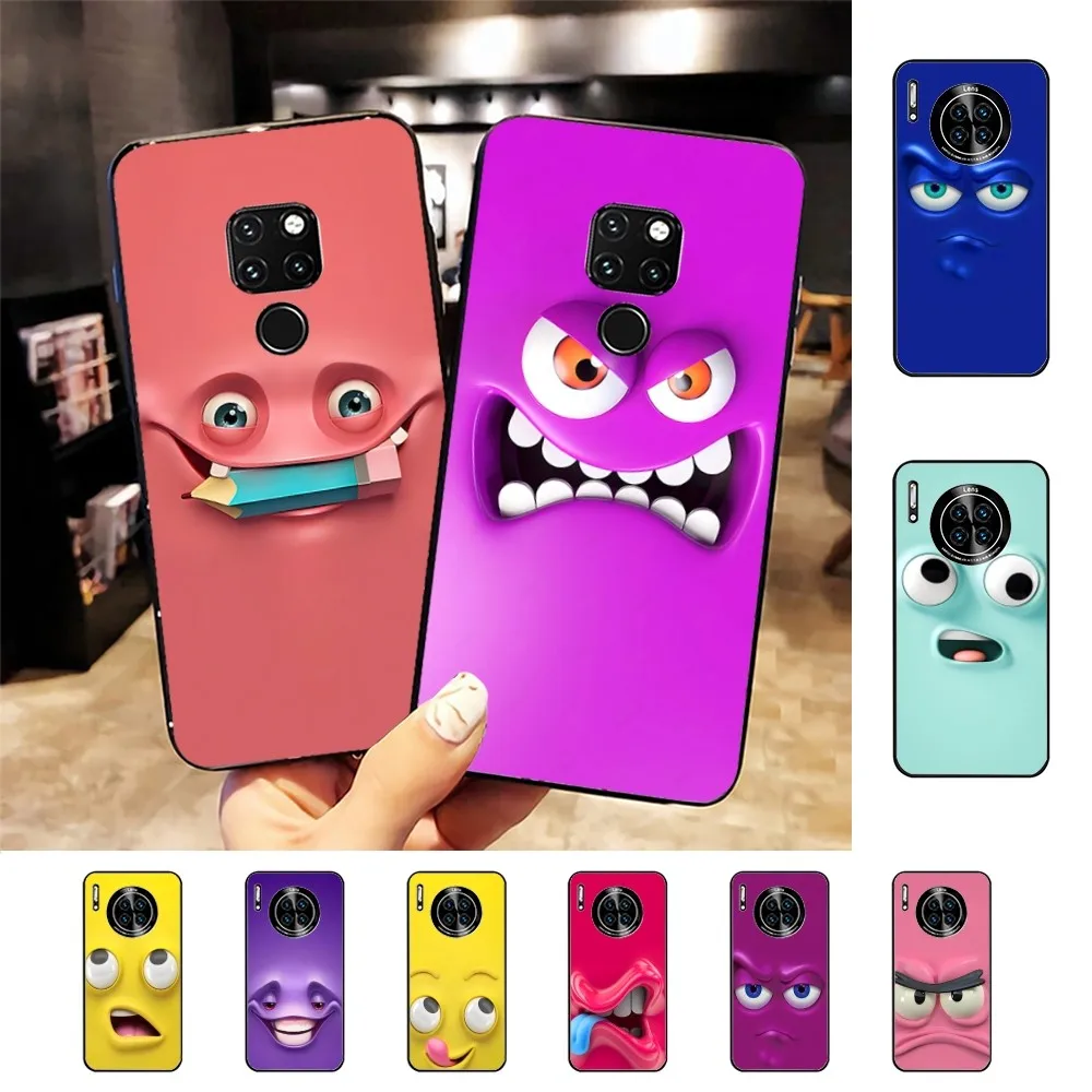 

Funny Face Phone Case For Huawei Mate 10 20 30 40 50 lite pro Nova 3 3i 5 6 SE 7 pro 7SE