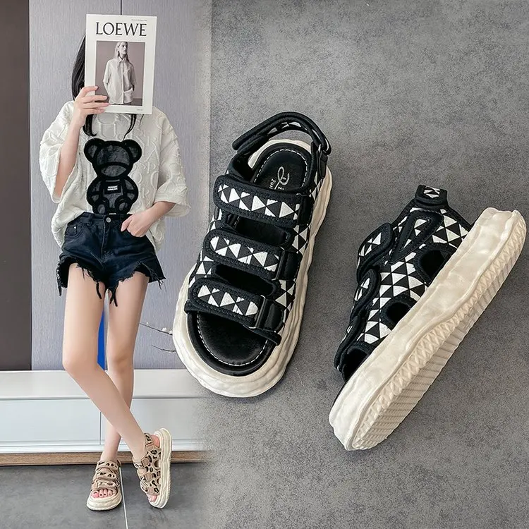 

Womens Platform Sandals Summer 2022 New Velcro Casual Shoes Platform2022