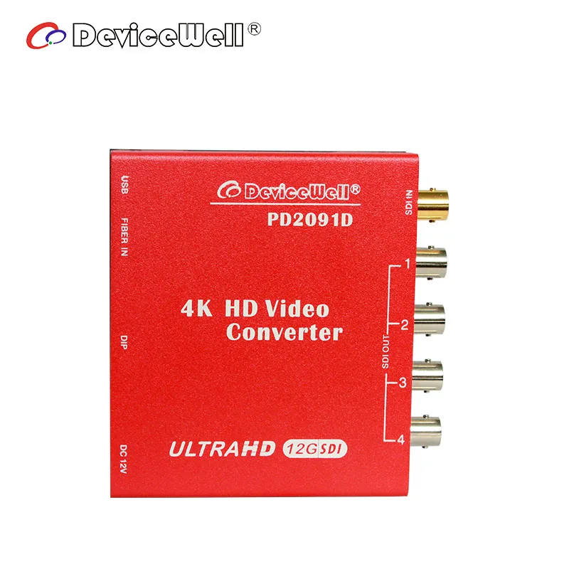 

Devicewell 12G PD2091D SDI to Fiber optic video converter without Optical Module