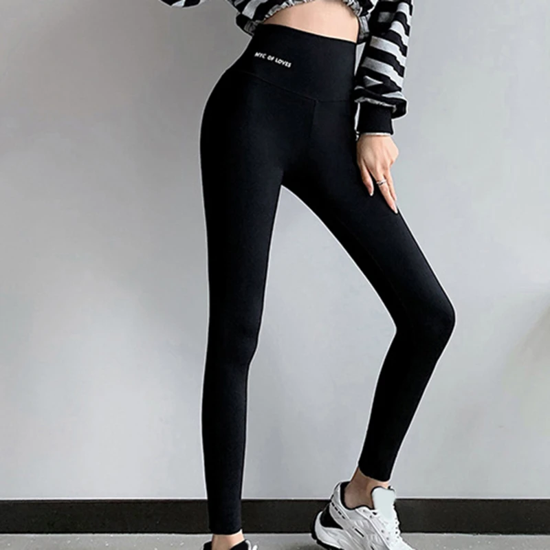 

2022 Summer New High-End Luxury Women's Elastic Waist High Elastic Tight Shark Skin Leggings Fashion High Waist Yoga Pants