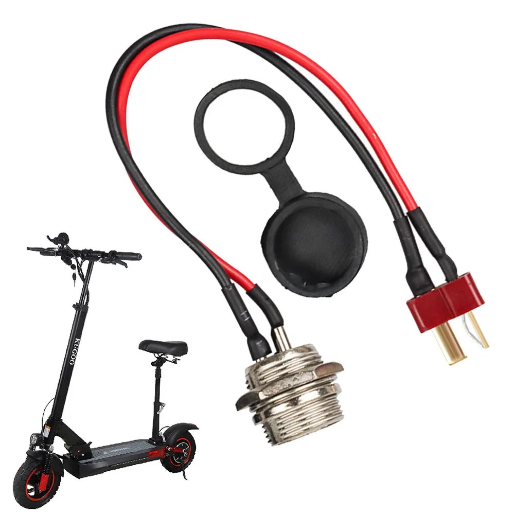 

10 Inch Power Charger Cable Charging Port Plug For Kugoo M4 Electric Scooter Charger Connector Adapter T-head Bullet-head Parts