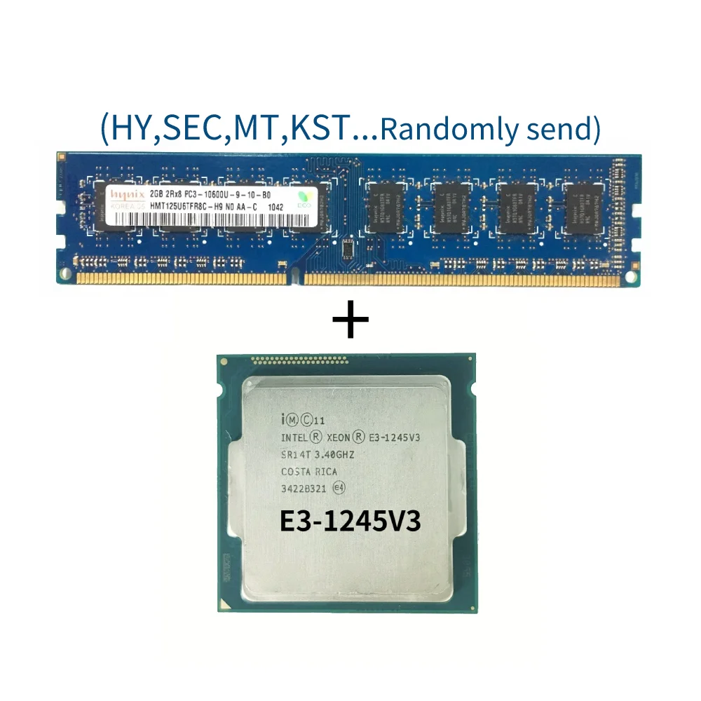 

DDR3 2G 1333Mhz with E3-1245V3 LGA 1150 CPU Processor 3.4GHz Eight-Core M support motherboard