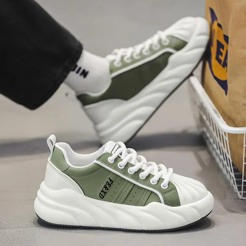 

Tide Men's Shoes Autumn Sports Casual Borad Shoes Niche Design Boys White Shoes German Training Fashion Shoes