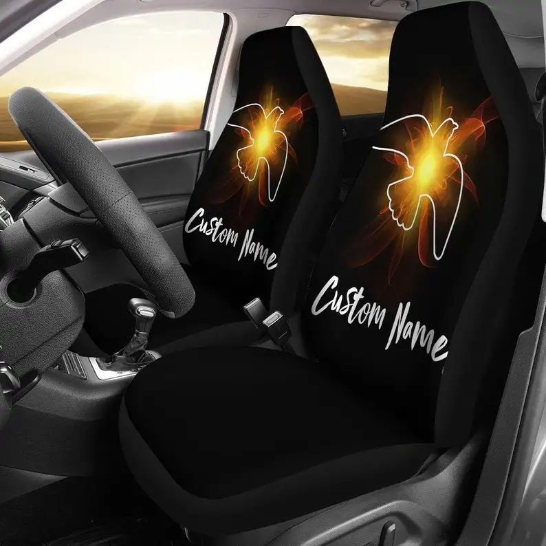 

Dove Car Seat Covers (Set Of 2) Universal Front Car and Suv Seat Covers Custom Seat Protector Car Accessory