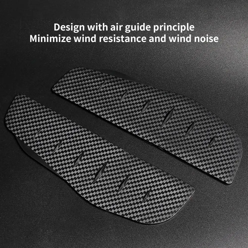 

Rearview Rain Covers 2Pcs Practical Self-adhesive Carbon Fiber Car Rearview Rain Protection Covers for Vehicle