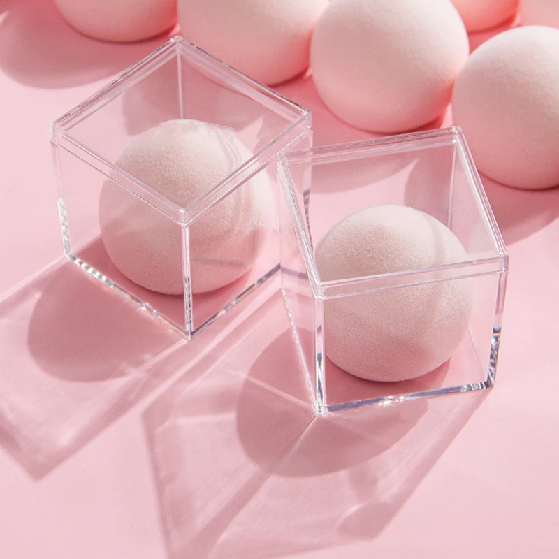 Custom LOGO Pink Powder Puff Super Soft Latex Free Sponges Private Label Make Up Accessories Velvet Beauty DIY Blender Cosmetics |