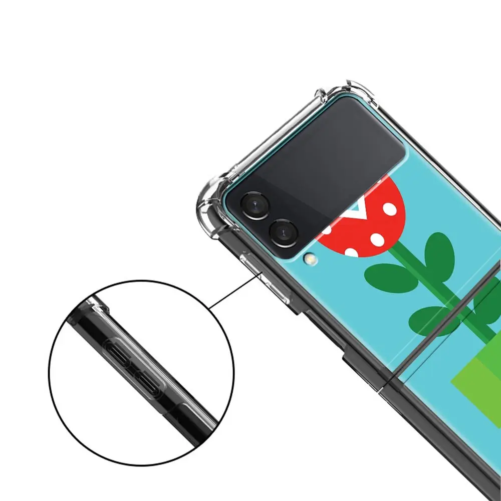 Чехол для телефона с подушкой безопасности Samsung Galaxy Z Flip 3 мягкий
