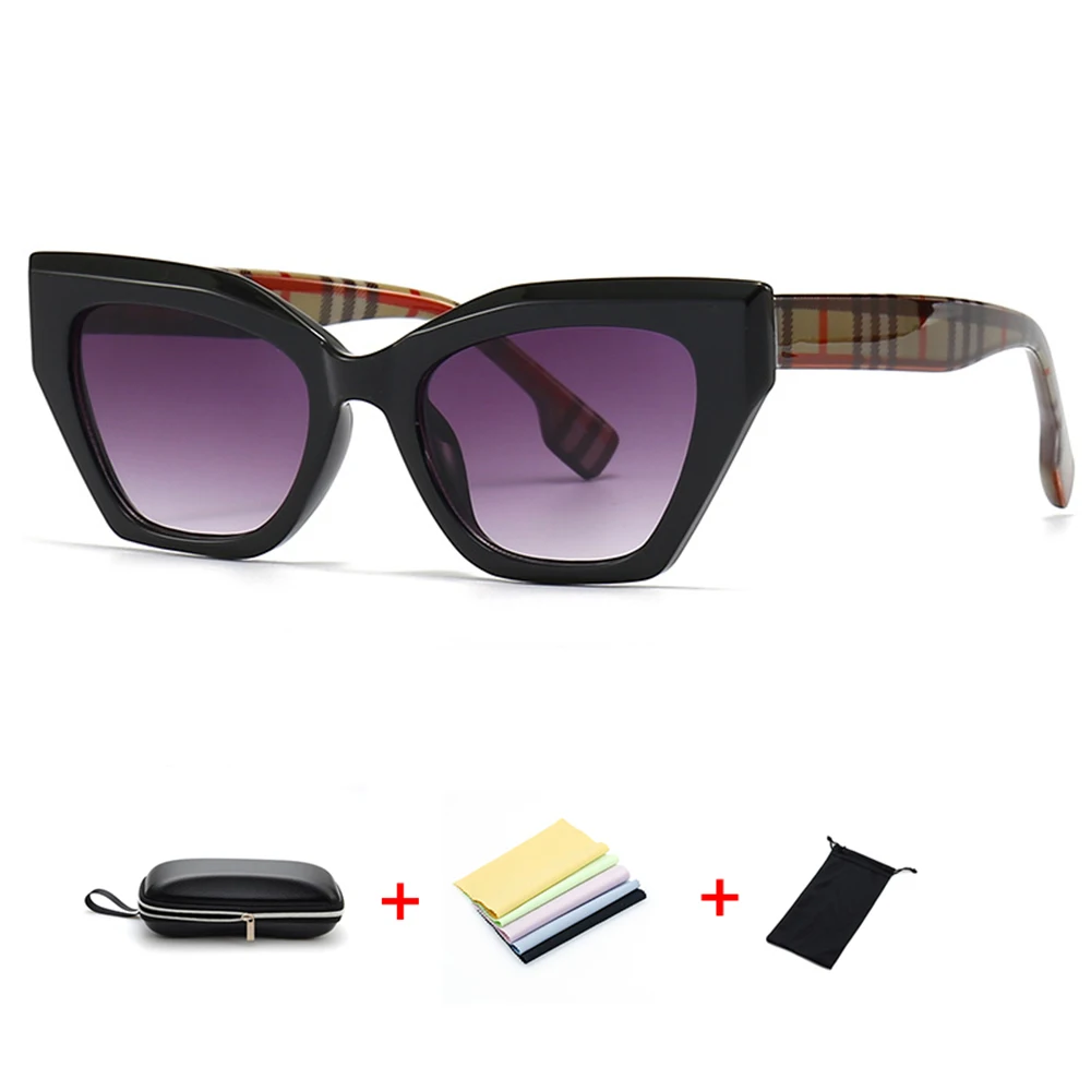 

Cat Eye Fashion Sunglasses Woman Vintage Luxury Brand Designer Black Glasses Sun Glasses For female UV400 Eyewear Shades