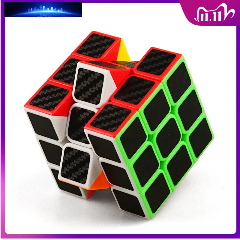 

Лидер продаж, профессиональный магический куб, наклейка из углеродного волокна, скоростной куб, квадратный пазл, развивающие игрушки для де...