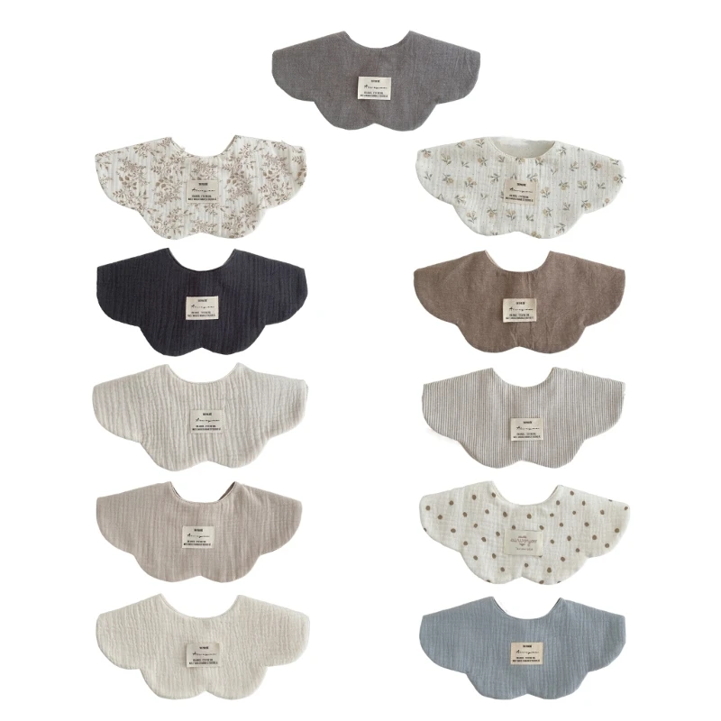 

Cotton Baby Bibs New Absorbent Saliva Towel Newborn Burp Cloths Gift DropShipping