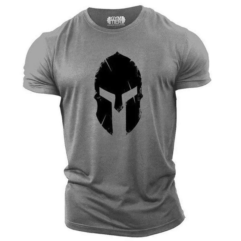 

2023 Spartan Print 3D T-Shirt Casual Round Neck Oversized Short Sleeve Men t-shirt pedro pascal aston martin f1 alonso berserk