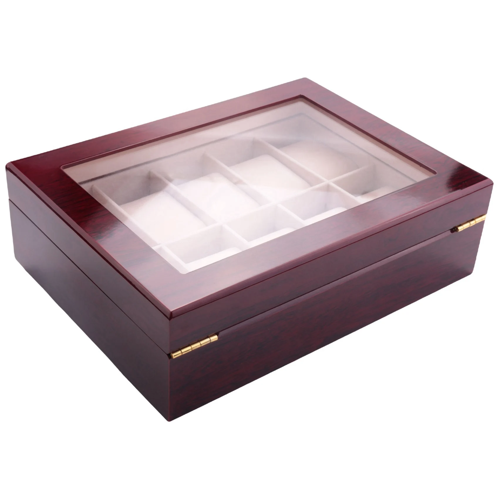 Роскошная деревянная коробка для часов держатель мужских органайзер ювелирных