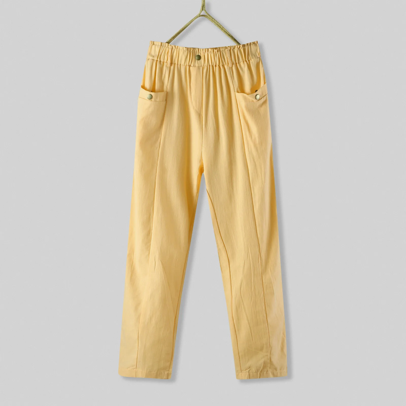 Cotton Drawstring Trousers Pants 