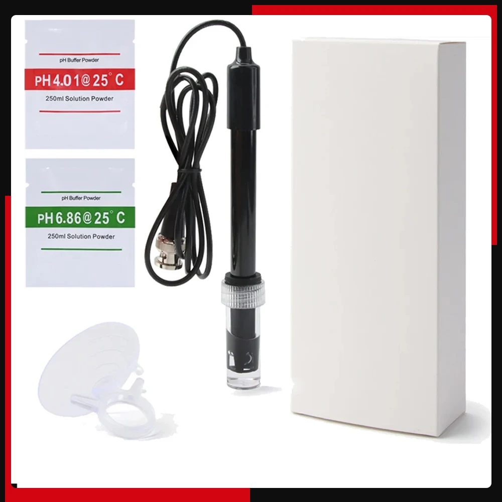 KKMOON PH-201 Съемный зонд для аквариума гидропонный лабораторный электрод PH-метр с
