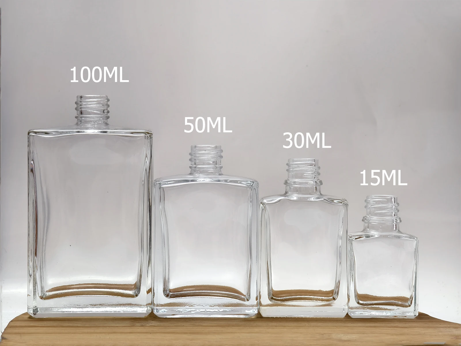 1x15 мл 30 50 100 квадратный плоский прозрачный/матовый стеклянный рулон на бутылке