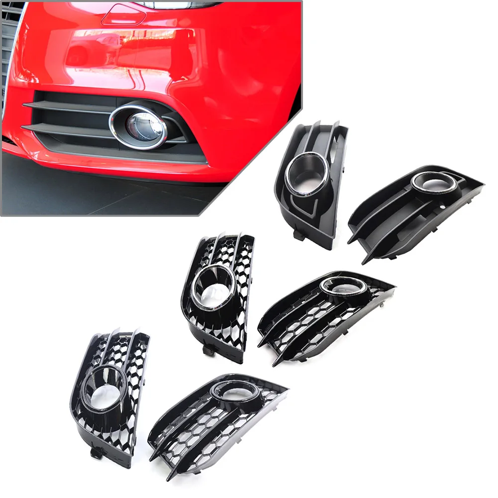 1 пара переднего бампера автомобиля противотуманная фара решетка для Audi A1 8X 2010 2011