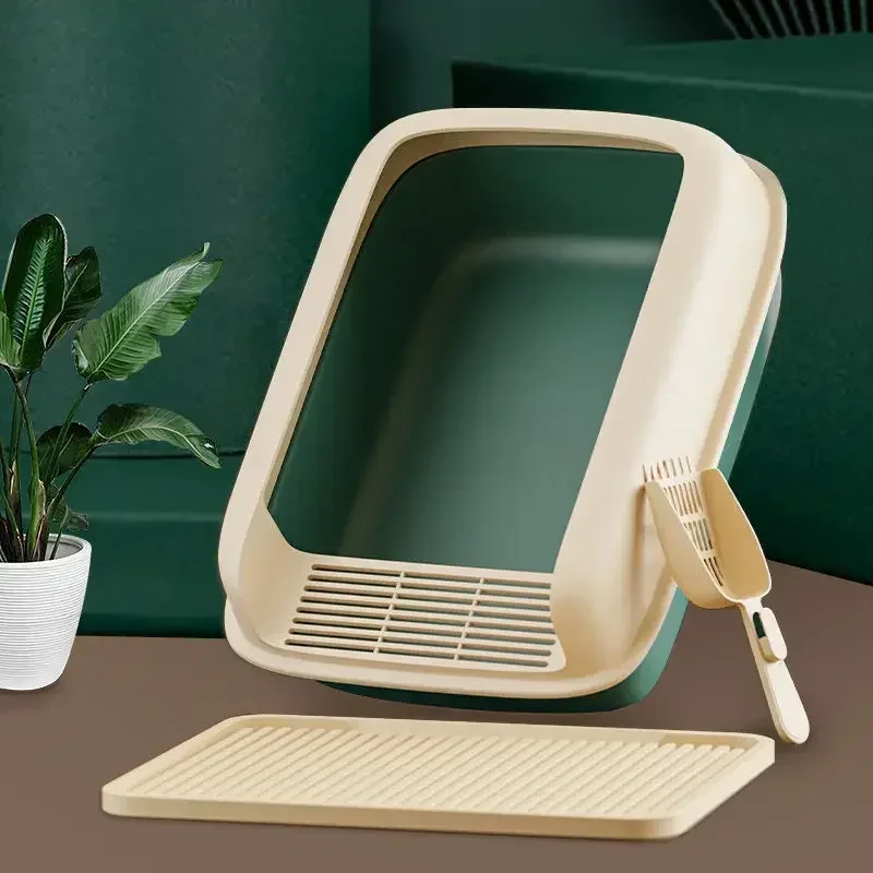 Пластиковый лоток для кошачьего туалета небольшого размера домашнего