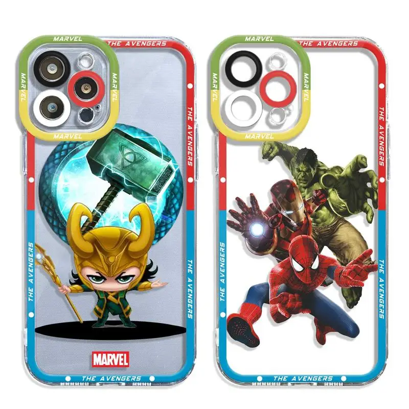 

The Avengers Loki Black Widow Clear Case For Apple iPhone 14 13 12 11 Pro Max 13 12 Mini XS Max XR X 7 8 6 6S Plus Cover Funda