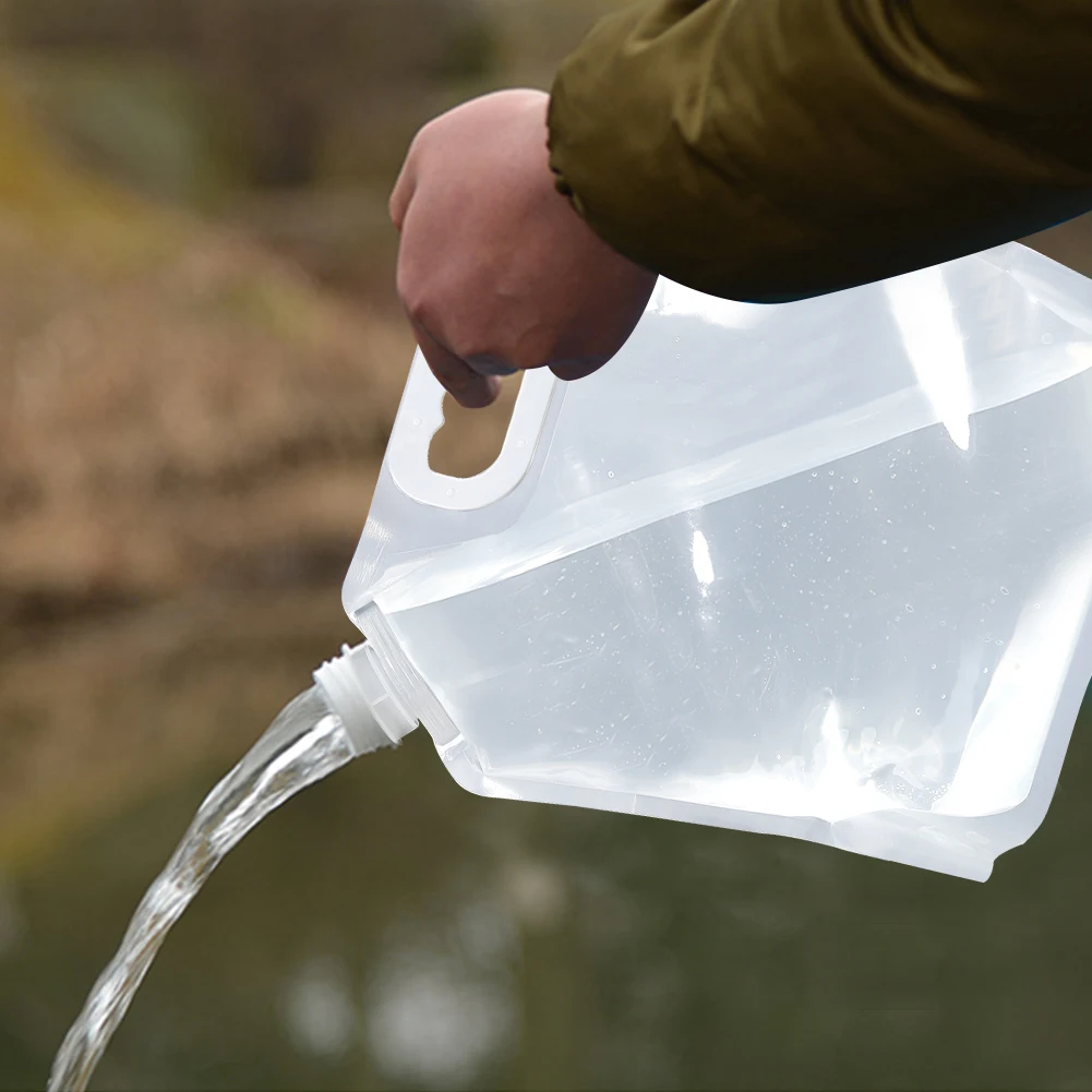 

5L/10L Outdoor Water Bags Foldable portable Drinking Camp Cooking Picnic BBQ Water Container Bag Carrier Car Water Tank