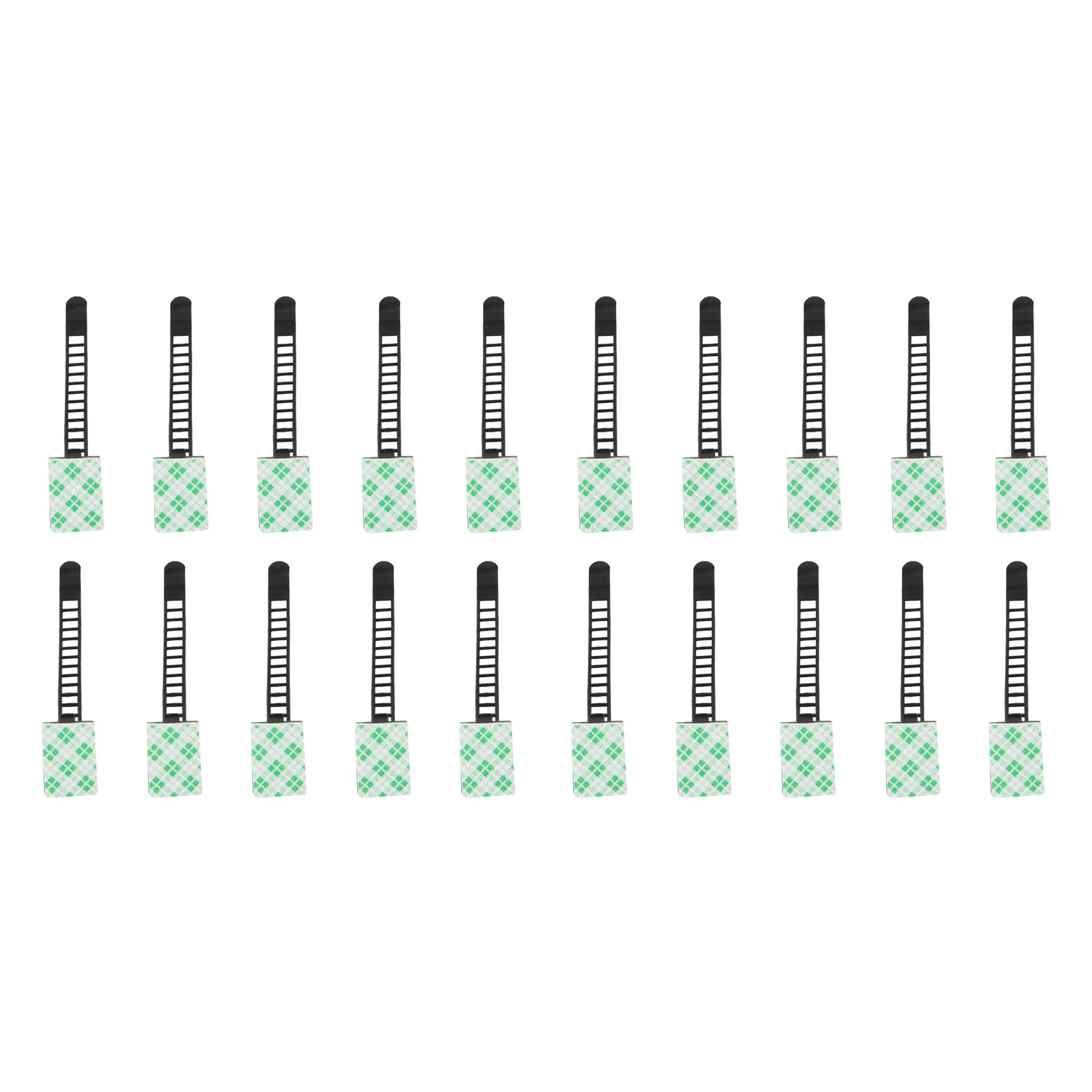 

20 шт., черные липкие регулируемые зажимы для кабелей